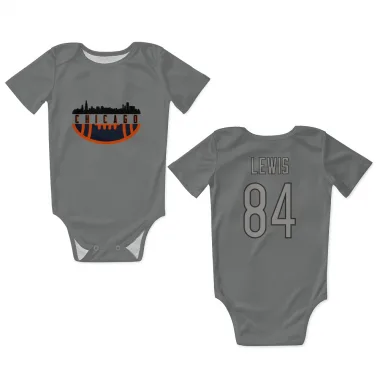 Charcoal Chicago Bears Marcedes Lewis   Newborn & Infant Bodysuit