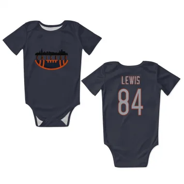 Navy Chicago Bears Marcedes Lewis   Newborn & Infant Bodysuit