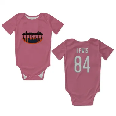 Pink Chicago Bears Marcedes Lewis   Newborn & Infant Bodysuit