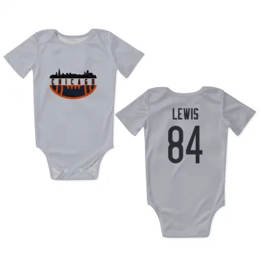 White Chicago Bears Marcedes Lewis   Newborn & Infant Bodysuit